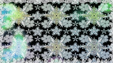 Tarafsız renklerde Asya tekstil tarzında. Raster illüstrasyonu. Kusursuz çiçek deseni.