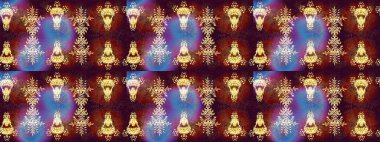 Güzel kumaş deseni. Raster illüstrasyonu. Bahar çiçekli güzel bir çiçek deseni..