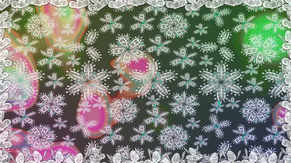 Kızılderili desenli desenli desenli şal deseni. Raster Henna dövme stili. Etnik Mandala süsü. Tekstil, tebrik kartı, boyama kitabı, telefon kılıfı baskısı için kullanılabilir.