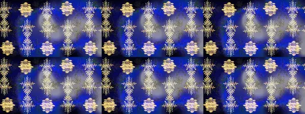 Mavi, mor ve gri renkte kar tanelerinden oluşan kış deseni. Kış konsepti Düz yatıyordu. Raster illüstrasyonu.