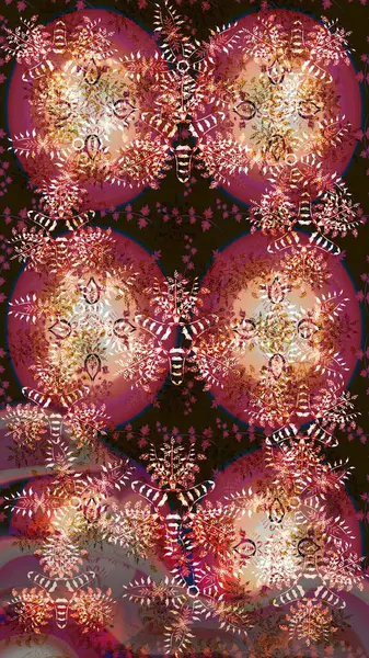 Renkli elementlerle Raster ilginç desen.