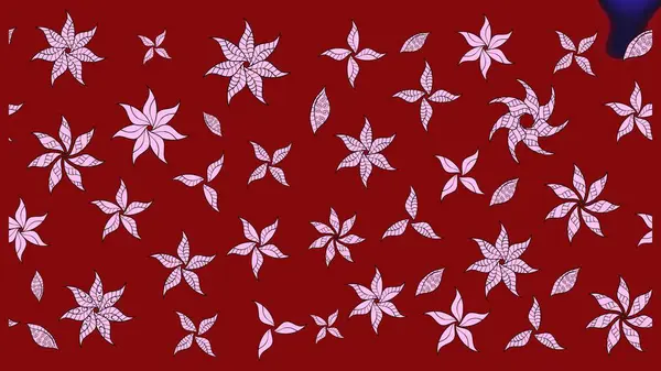 Eski usul. Tomurcukları çiçek olan sevimli bir çiçek deseni. Eskiz geçmişi. Raster illüstrasyonu. Raster. Kumaş, tekstil ve duvar kağıdı baskısı için..