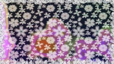 Çiçek desenli raster, gri çizgi grafik desenli soyut raster arkaplan. Modern stil dokusu.