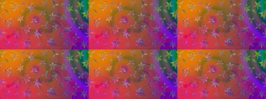 Raster illüstrasyonu. Güzel kumaş deseni. Pembe renklerde. Raster illüstrasyonunda çiçek deseni çizimi.