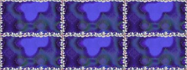 Raster Modaya uygun kumaş deseni. Mor renkli şirin çiçek deseni. Düz Çiçek Elementleri Tasarımı. Renkli Bahar Teması Kusursuz Arkaplan.