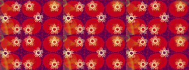 Raster illüstrasyonu. Renkli kar tanesinden yapılmış kış deseni. Düz yatıyordu. Kış konsepti.