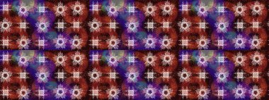 Kar tanesi renkli desen. Snowflakes desen. Raster kar taneleri arka plan. Renk arka plan üzerinde izole soyut kar taneleri ile düz tasarım. Raster illüstrasyon.