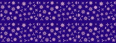 Mavi el çizimi desen. Raster deseni. Karalama çiçekleri çizim kalıbı. Sanat çiçeklere ilham verir ve arka plan bırakır.