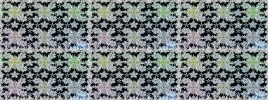 Yumuşak, bahar çiçekli arka plan. Çiçekli karalama şeklinde Raster çiçek deseni. Siyah renkte çiçekler.