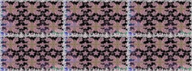 Raster illüstrasyonu. Raster. Tomurcukları çiçek olan sevimli bir çiçek deseni. Eski usul. Kumaş, tekstil, duvar kağıdı baskısı için. Kusursuz arkaplan.