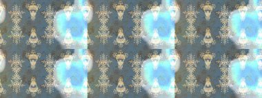 Tarafsız, gri ve mavi mandala şeklindeki kar taneleri sanat terapisi tarzı zen çizim için. El çizimi, dövme stili, kumaş tasarımı ve Raster illüstrasyonunda kartlar..