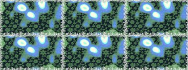 Düz Çiçek Elementleri Tasarımı. Renkli Bahar Temalı Kusursuz Arkaplan. Raster..