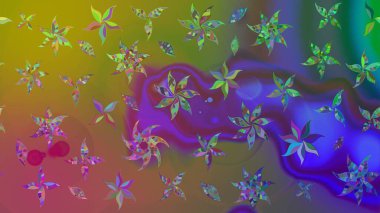 Moda arka planında parlak buketler. Kumaş, duvar kağıdı ve kağıt üzerine baskı yapmak için gelişen arka plan. Eski usul küçük çiçekli şirin bir eskiz deseni. Raster illüstrasyonu.