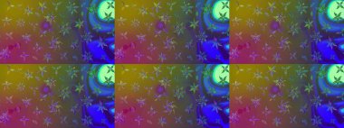 Güzel çiçek deseni. Renkli Bahar Teması eskiz kalıbı. Düz Çiçek Elementleri Tasarımı. Kahverengi renkte çiçekler.