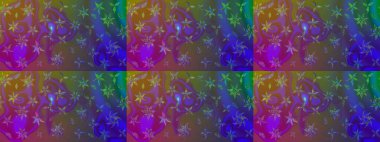 Çiçekli çiçek deseni, suluboya. Mor renkli çiçekler. Düz Çiçek Elementleri Tasarımı. Raster illüstrasyonu. Renkli Bahar Teması çizim şablonu.