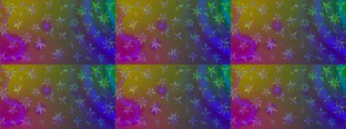 Düz Çiçek Elementleri Tasarımı. Zentangle soyut çiçekleri. Güzel kumaş deseni. Renkli Bahar Teması eskiz kalıbı. Raster illüstrasyonu. Çiçek tozu..