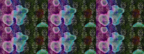 Raster illüstrasyonundaki çiçek desenli çizim. Düz Çiçek Elementleri Tasarımı. Renkli Bahar Teması eskiz kalıbı. Gri renkli çiçekler.