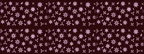 Kahverengi renklere karalama yapan çiçek desenli çizim. Raster illüstrasyonu.