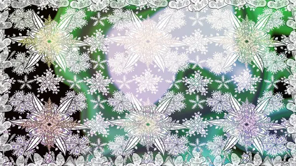 Raster illüstrasyonunda kusursuz çiçek deseni. Tarafsız renklerde çiçekler.