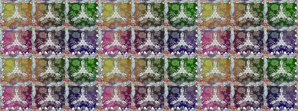 Düz Çiçek Elementleri Tasarımı. Tarafsız renklerde çiçekler. Renkli Yaz Temalı Kusursuz Arkaplan. Çiçekli pürüzsüz retro desen.