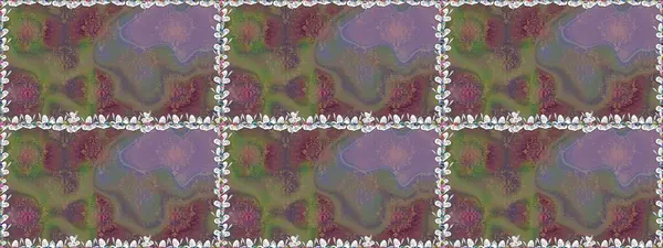 Renkli Bahar Temalı Kusursuz Arkaplan. Raster Şirin kumaş deseni. Düz Çiçek Elementleri Tasarımı. Kusursuz bağbozumu.