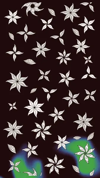 Moda baskıları için zarif bir şablon. Parlak renkli çiçekleri ve kahverengi renkli yaprakları olan harika bir çiçek deseni. Halk tarzı. Modern çiçek arkaplanı.