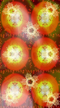 Nazik, narin çiçek arkaplanı. Çiçekli karalama şeklinde Raster çiçek deseni. Sarı, kahverengi ve turuncu renkte çiçekler.