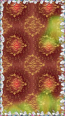 Kusursuz. Küçük renkli çiçekler. Moda baskıları için zarif bir şablon. Küçük çiçekte güzel bir desen. Çiçekli yaz çiçekleri. Motley illüstrasyonu.