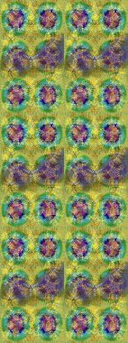 Renkli elementlerle Raster ilginç desen.