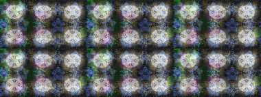 Renkli arka planda izole tatlı kar taneleri. Güzel kar tanesi. Raster illüstrasyonu. Yuvarlak raster kar tanesi. Soyut kış grisi, nötr ve yeşil süs.