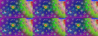 Çiçek kompozisyonu, el boyası, hassas şablon. Yeşil renkte manzaralı çiçek deseni. Üst manzara, yumuşak stil. Sevgililer günü ve tebrik kartı konsepti için şık bir davet.