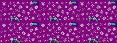 Suluboya, elle çizilmiş. Eskiz arkaplan modeli. Raster hisseleri. Mor üzerine çiçekler.