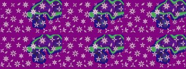 Mor renklerde. Raster illüstrasyonu. Küçük çiçekteki sevimli çiçek deseni. Raster deseni. Soyut çiçek çizim kalıbı arkaplanı.