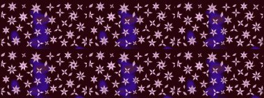 Yumuşak, yaz çiçekli arka plan. Çiçekli karalama şeklinde Raster çiçek deseni. Kahverengi renkte çiçekler.