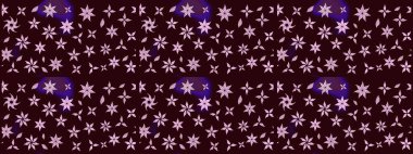 Çiçekli çiçek deseni, suluboya. Süslü kumaş deseni. Raster deseni.