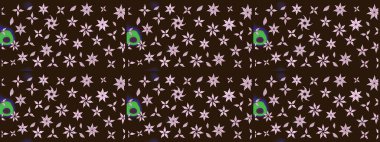 Çiçek deseni duvar kağıdı, desen dolguları ve web sayfası arka planı için kullanılabilir. Şekil verilmiş çiçeklerle eskiz deseni. Süslü zentangle çizim dokusu, soyut çiçeklerle süslenmiş..