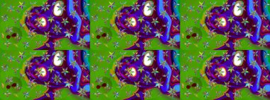 Modaya uygun kumaş deseni. Düz Çiçek Elementleri Tasarımı. Renkli Yaz Temalı eskiz kalıbı. Sevimli çiçek raster deseni.