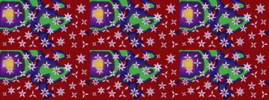 Çizim raster deseni. Güzel kumaş deseni. Çiçek arka planı.