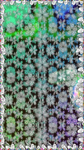 Moda baskıları için zarif bir şablon. Modern çiçek arkaplanı. Halk tarzı. Parlak renkli çiçekleri ve gri yaprakları olan, kusursuz çiçek desenleri..