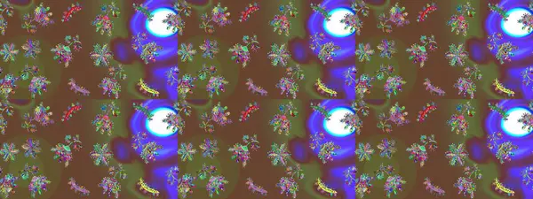 Kar Tanesi Mozaik ikonu. Kahverengi, yeşil ve menekşe rengi kar tanecikleri tabelası. Düz dizayn. Sembol kışı, donmuş, Noel, yeni yıl tatili. Grafiksel element dekorasyonu. Raster illüstrasyonu.