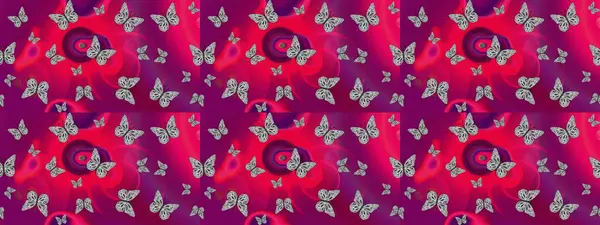 Kelebek desenli güzel çizim tasarımı. Mor renkli resimler.