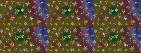 Şatafatlı bahar bahçesi dokusu. Raster illüstrasyonu. Flower eskiz arka planı. Çiçek deseni.