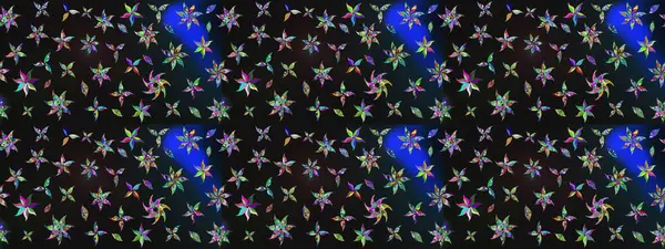 Parlak renkli çiçekleri ve gri renkli yaprakları olan harika bir çiçek deseni. Modern çiçek arkaplanı. Moda baskıları için zarif bir şablon. Halk stili.