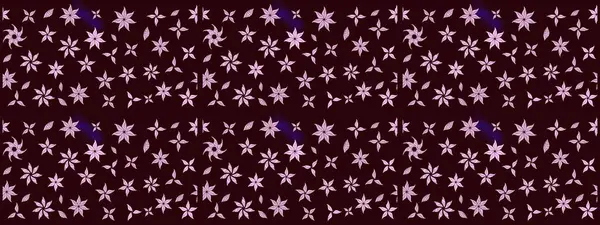 Kahverengi renkli çiçekler. Hediye ambalaj kağıdı, tebrik kartları, posterler ve pankart tasarımı. Raster düz çiçek çizim deseni.