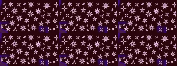 Asya tekstil tarzında. Kahverengi renkli çiçekler. Raster illüstrasyonu. Raster illüstrasyonu. Çiçek desenini çiz.