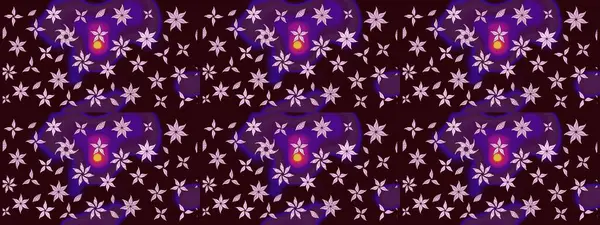 Çiçekli karalama şeklinde Raster çiçek deseni. Kahverengi renkli çiçekler. Yumuşak, bahar çiçekli arka plan.