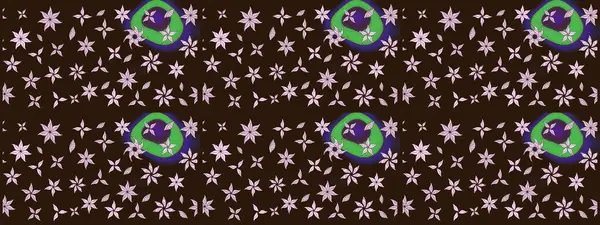 Raster resim. Çiçek desenli çiçek ve yaprakları ile. Sevimli küçük çiçek desenle.