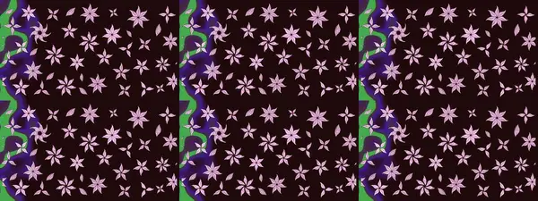 Kahverengi renklerde. Raster illüstrasyonu. 3D çiçekler, çizim.