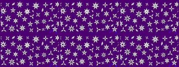 Küçük çiçekli yay deseni çiz. Raster illüstrasyonu. Suluboya tarzında mor renkler üzerine.