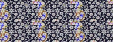 Şirin çiçekleri, desenleri ve gri renkleri olan renksiz bir desen. Elle çizilmiş çiçek deseni (fayans). Tekstil için suluboya desensiz.